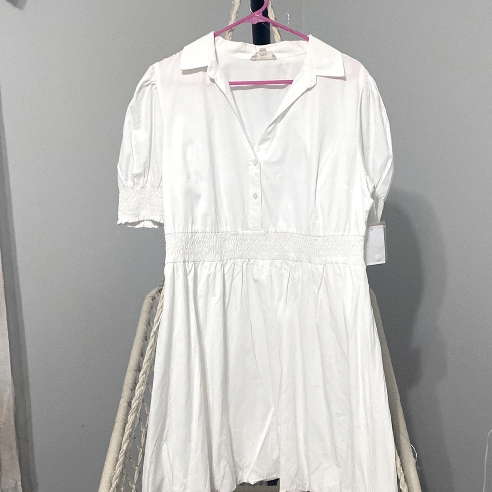 XL white dress